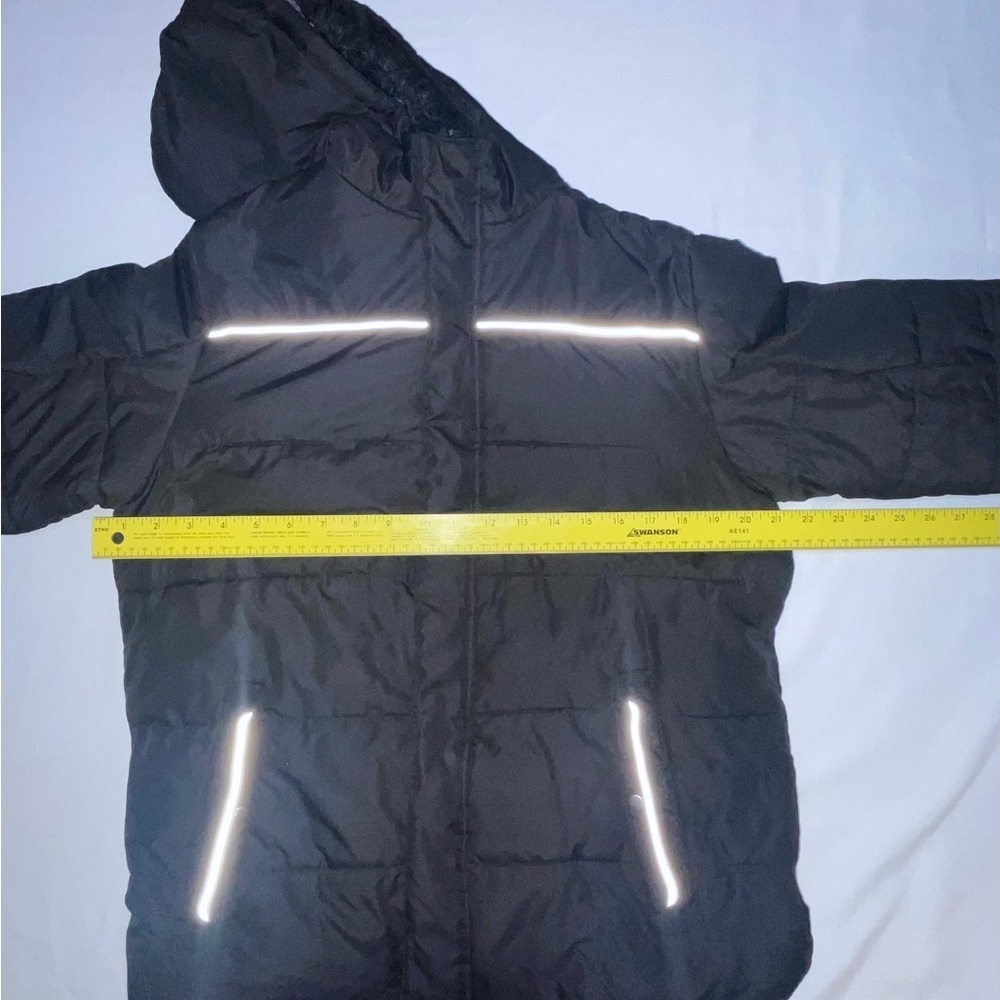 Swiss Tech Black Puffer Jacket for Kids, Size XXL, with Soft Lined Hoodie - Picture 13 of 13